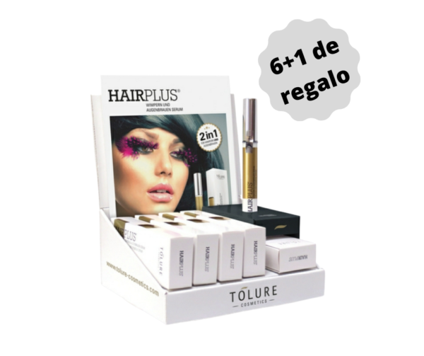 00101 HAIRPLUS TOLURE FLUIDO POTENCIADOR CEJAS Y PESTAÑAS. 6+1